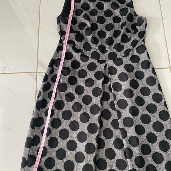 Nine West polka dot fit and flare black and grey - Picture 5 of 7